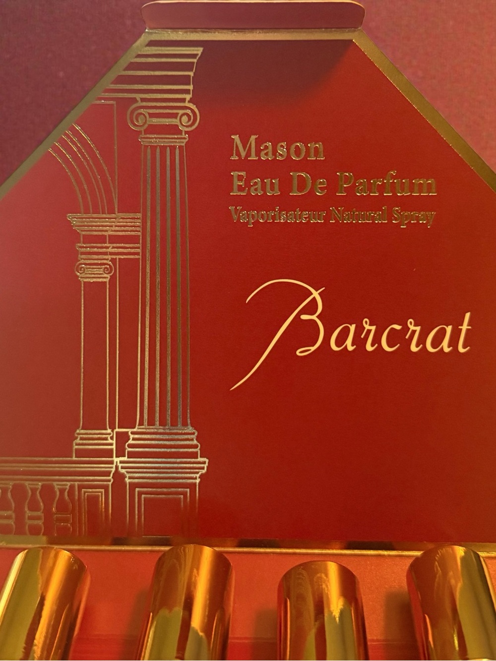 Mason Barcrat Eau De Parfum Red & Gold Box Set